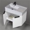 Floating Bathroom Vanity, Modern, 32 Inch, Marble Style Sink