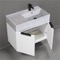 Floating Bathroom Vanity, Modern, 32 Inch, Marble Style Sink