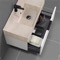 Floating Bathroom Vanity, Modern, 32 Inch, Travertine Style Sink