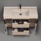 Modern Bathroom Vanity, 48 Inch, Travertine Style Sink, Free Standing