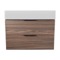 Floating Bathroom Vanity, Modern, Walnut, 32 Inch