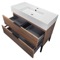 Modern Bathroom Vanity, Walnut, 40 Inch, Free Standing