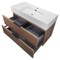 Floating Bathroom Vanity, Modern, Walnut, 40 Inch