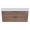 Floating Bathroom Vanity, Modern, Walnut, 48 Inch