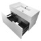 White Floating Bathroom Vanity, Modern, 32 Inch