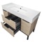 Bathroom Vanity - Modern, 48 Inch, Brown Oak, Free Standing