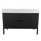 Modern Black Bathroom Vanity, 48 Inch, Free Standing