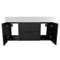 48 Inch Floating Black Bathroom Vanity, Modern