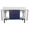 Modern Bathroom Vanity, Blue, 48 Inch, Free Standing