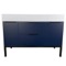 Modern Bathroom Vanity, Blue, 48 Inch, Free Standing