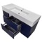 48 Inch Blue Floating Bathroom Vanity, Modern