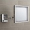 Wall Mounted Lighted 5x Makeup Mirror, Chrome, Hardwired