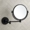 Matte Black Wall Mounted 7x Makeup Mirror