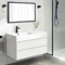 Wall Mounted Bathroom Vanity, Modern, 40 Inch
