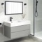 Wall Mounted Bathroom Vanity, Modern, 40 Inch