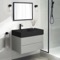 Wall Mounted Bathroom Vanity, Modern, 32 Inch