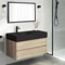 Wall Mounted Bathroom Vanity, Modern, 40 Inch