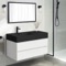 Wall Mounted Bathroom Vanity, Modern, 40 Inch