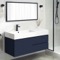 Floating Vanity - Modern, 48 Inch, Navy Blue