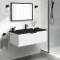 Wall Mounted Bathroom Vanity, Modern, 40 Inch