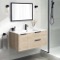 Wall Mounted Bathroom Vanity, Modern, 40 Inch