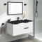 Wall Mounted Bathroom Vanity, Modern, 40 Inch
