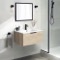 Wall Mounted Small Bathroom Vanity, Modern, 26 Inch