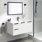 Wall Mounted Bathroom Vanity, Modern, 40 Inch