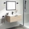 Wall Mounted Bathroom Vanity, Modern, 34 Inch