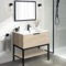 Free Standing Bathroom Vanity, 34 Inch