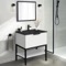 Free Standing Bathroom Vanity, 26 Inch