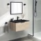 Wall Mounted Small Bathroom Vanity, 26 Inch