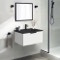 Wall Mounted Small Bathroom Vanity, 26 Inch