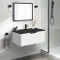 Wall Mounted Bathroom Vanity, 34 Inch