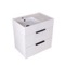 Fluted Floating Bathroom Vanity - 24 Inch, Small, Modern, Glossy White, Fluted Cabinet