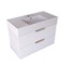 Fluted Floating Bathroom Vanity - 32 Inch, Modern, Glossy White, Gold Handles, Fluted Cabinet