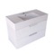 Fluted Floating Bathroom Vanity - 32 Inch, Modern, Glossy White, Chrome Handles, Fluted Cabinet