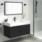 Black Bathroom Vanity, Floating, Modern, 40 Inch
