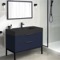 Modern Bathroom Vanity, Blue, 40 Inch, Free Standing