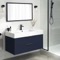 40 Inch Blue Floating Bathroom Vanity, Modern