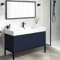Modern Bathroom Vanity, Blue, 48 Inch, Free Standing