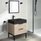 Modern Small Bathroom Vanity, 24 Inch, Free Standing