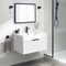 White Floating Bathroom Vanity, Modern, 32 Inch