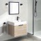 Floating Small Bathroom Vanity, Modern, 24 Inch