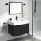 Black Vanity, Floating, Modern, 32 Inch