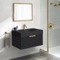 Black Floating Bathroom Vanity - 32 Inch, Modern, Matte Black