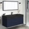 Floating Bathroom Vanity, Modern, Blue, 48 Inch