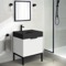 Modern Small Bathroom Vanity, 24 Inch, Free Standing