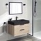 Modern Bathroom Vanity, Floating, 32 Inch