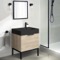 Modern Small Bathroom Vanity, 24 Inch, Free Standing